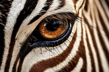Photo of an animal's distinctive markings and textures up close. Generative AI