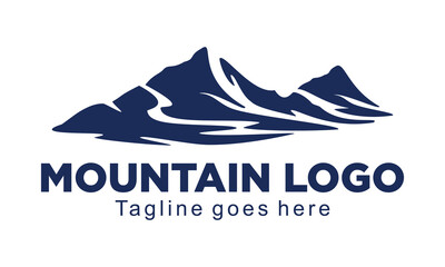 Nature mountains illustration design vector