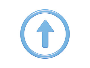 Upload icon 3d render illustration