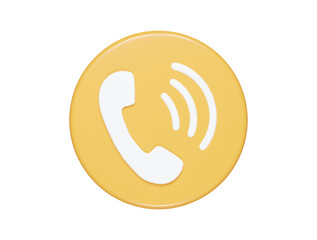 Phone icon 3d illustration