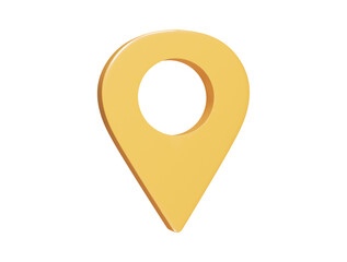 Location icon 3d render illustration