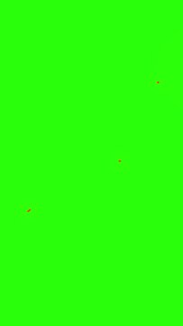 cartoon fire effect on green screen vertical footage video. short video