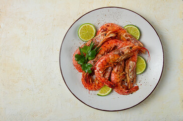 fried Langoustines , Australian, lime and herbs, spices, homemade, no people,