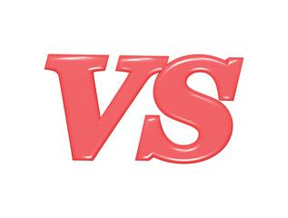  Vs icon 3d render illustration