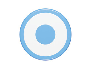 Record icon 3d render illustration