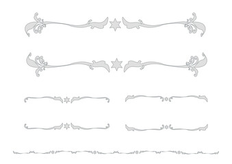 星をモチーフにした洋風のフレームセット。