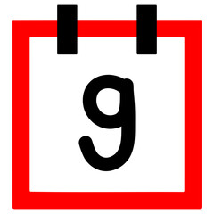 Calendar number 9