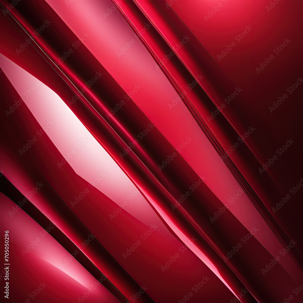 Poster Abstract red background with some smooth lines in it 