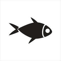 fish vector icon line template
