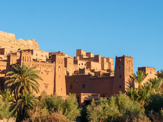 Kasbah Ait-Ben-Haddou, Morocco on a sunny morning - landscape 1