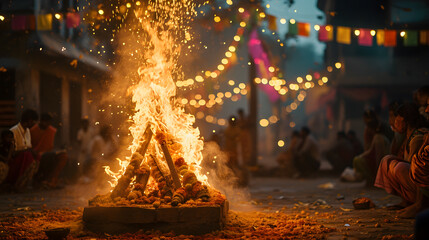 Holika Dahan, also known as Choti Holi or the festival of bonfires, holds significance as a crucial Hindu festival observed on the evening preceding Holi. Generative AI