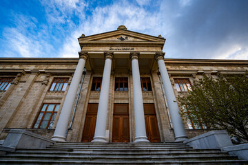 Exterior view of Istanbul Archaeological Museums building.