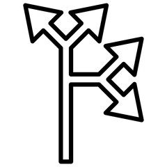 arrow line icon