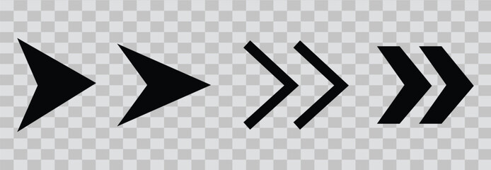 Set arrow icon. Collection different arrows sign. Black vector arrows .Black arrows, buttons and web icons. Social media application. Scroll or swipe up vector.