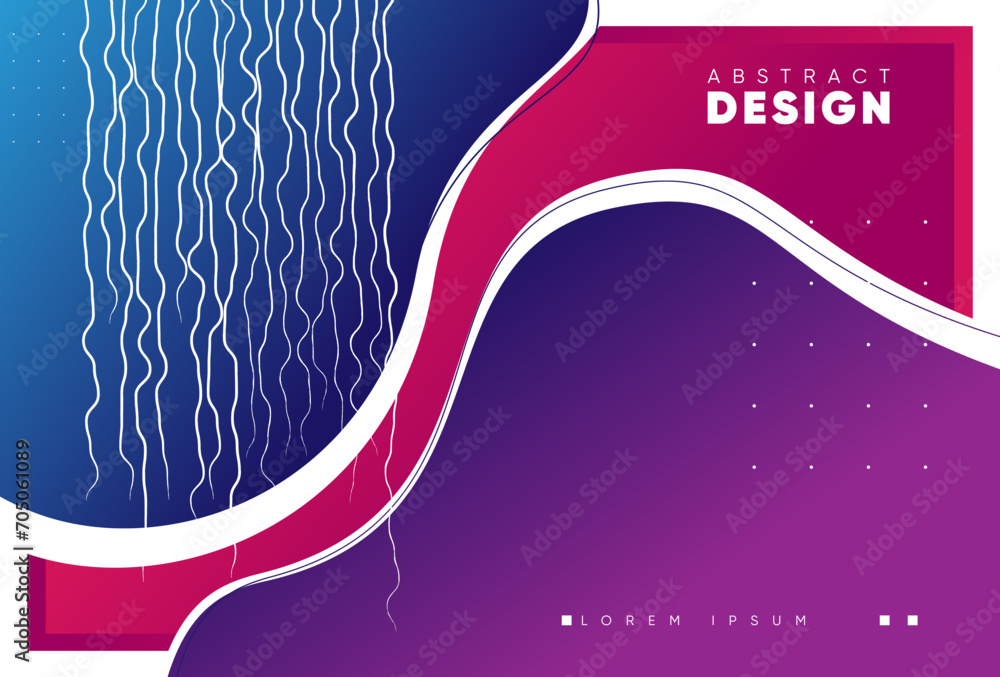 Aufkleber abstract background with smooth lines