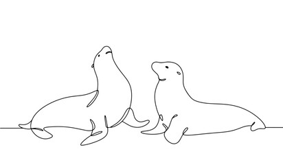 Two seals. One line