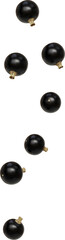 falling blackcurrant berries