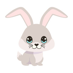 easter bunny with ribbon