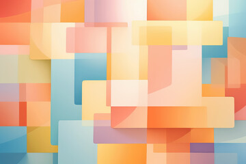 abstract background with colorful squares. Generative Ai