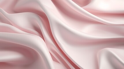 Obraz premium Pink fabric with a flowing pattern Generative AI