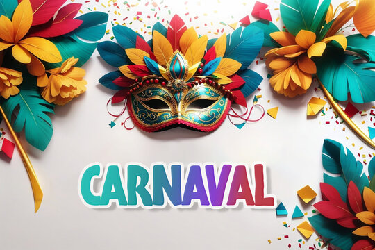 Carnival Background for Social Media Design with Space Text