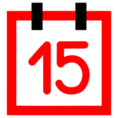 Calendar number 15