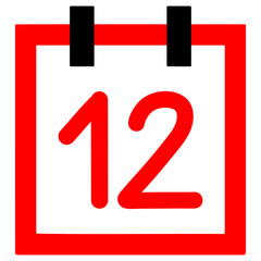 Calendar number 12