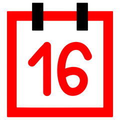 Calendar number 16