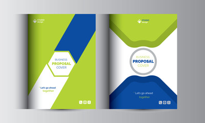 Business Proposal Catalog Cover Design Template Concepts