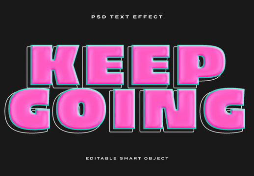 Outlined Text Effect Mockup