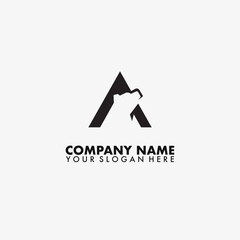 Fototapeta premium Letter A Bear Logo vector design.