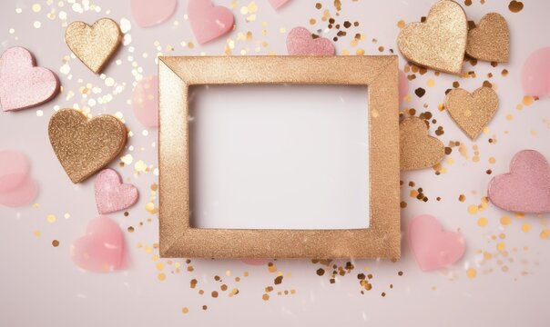 Valentine Heart shape frame