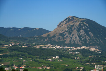Fototapeta na wymiar Rural landscape in Sannio, Benevento province, Italy