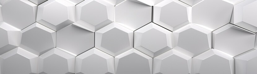 White and Silver Geometric Pattern Generative AI