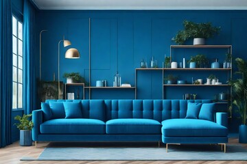 modern living room with sofa