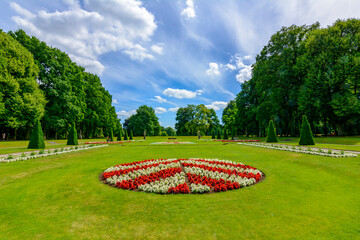 Gardens of De Haar castle outside Utrecht, Netherlands