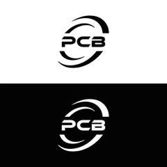 PCB logo. P C B design. White PCB letter. PCB, P C B letter logo design. Initial letter PCB letter logo set, linked circle uppercase monogram logo. P C B letter logo vector design.	
