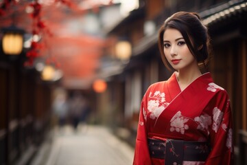 woman in kimono, kyoto east asian 