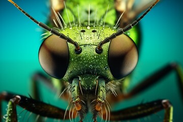 microscopy of mosquito face 