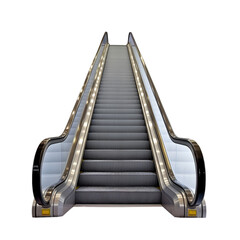 Escalator isolated on transparent background