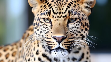 Leopard, close up. Photo of wild nature.