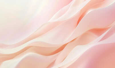 Obraz premium abstract waves in peach pastel hues