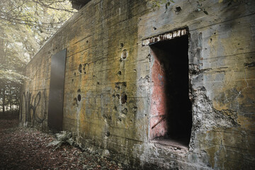 Dänemark Hals Bunker Nordmandshage - obrazy, fototapety, plakaty