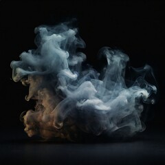 smoke on black background