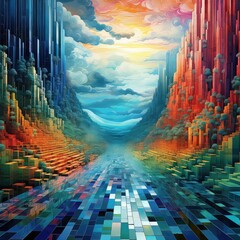 A Surreal Landscape, Generative AI