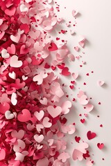 A large pile of pink and white hearts. Perfect for Valentine's Day or romantic-themed designs