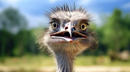 Sierkussen portrait of a ostrich © faiz