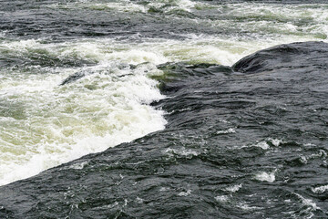 Richmond, Virginia, USA - Looking down at rapids in the James River 