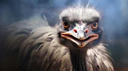 Deurstickers close up of an ostrich © faiz
