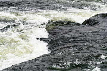 Richmond, Virginia, USA - Looking down at rapids in the James River 